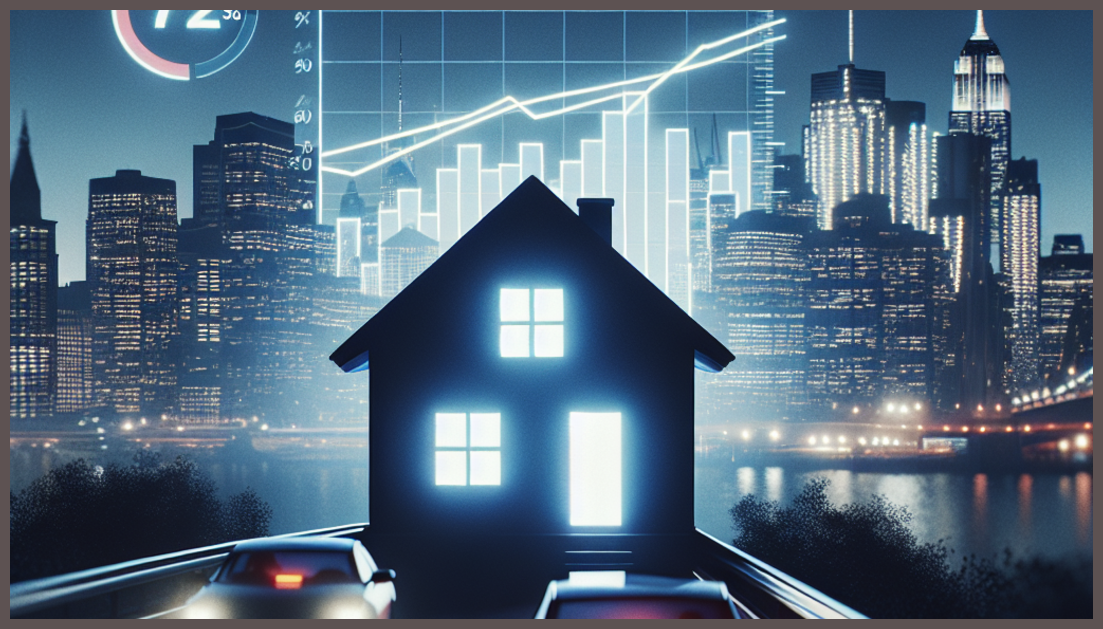 A visual guide on credit score impacts on homeowners insurance in New York.