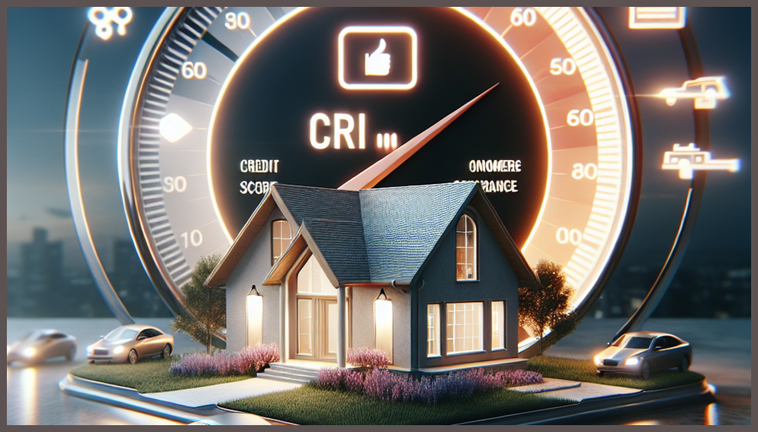 Graphical representation of credit score affecting insurance costs.
