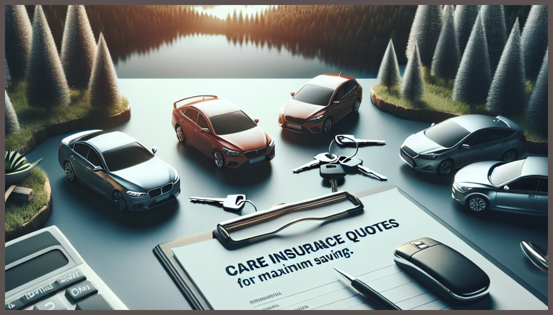 Illustration of car insurance quotes comparison and savings