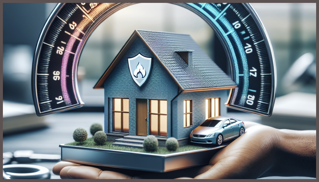 Visual representation of homeowners insurance impact on credit scores.