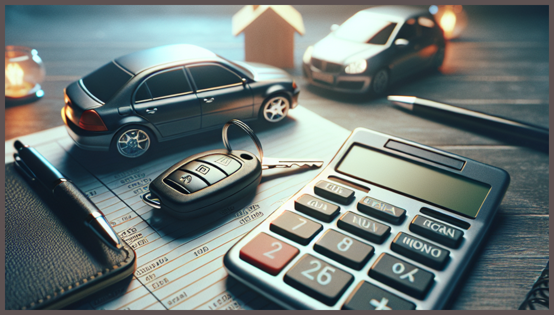 Car keys and calculator symbolizing insurance discounts.