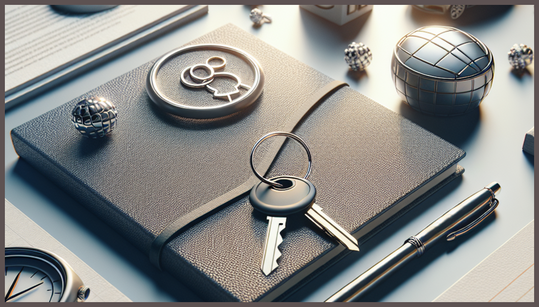 A notebook and pen for car insurance questions on a desk.